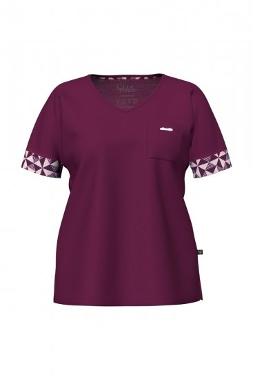 Ulla Popken 849850 Pyjama à carreaux Rouge baie - Pyjamas/vêtements de détente - 