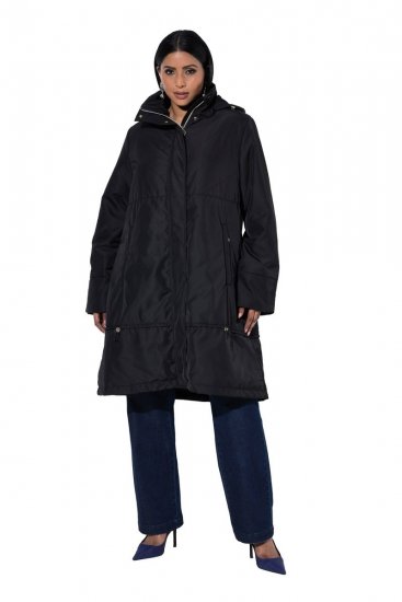 Ulla Popken 849908 Veste de pluie Bleu marine - Vestes - Vestes femme grande taille