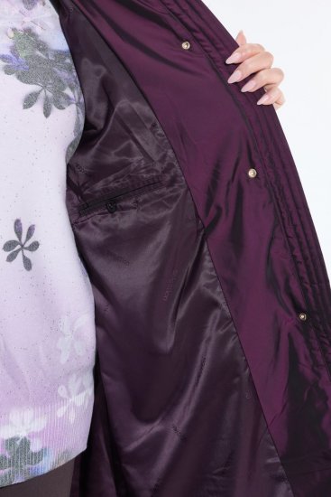 Ulla Popken 849908 Veste de pluie Bordeaux - Vestes - Vestes femme grande taille