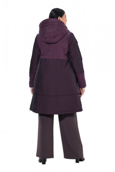 Ulla Popken 849908 Veste de pluie Bordeaux - Vestes - Vestes femme grande taille