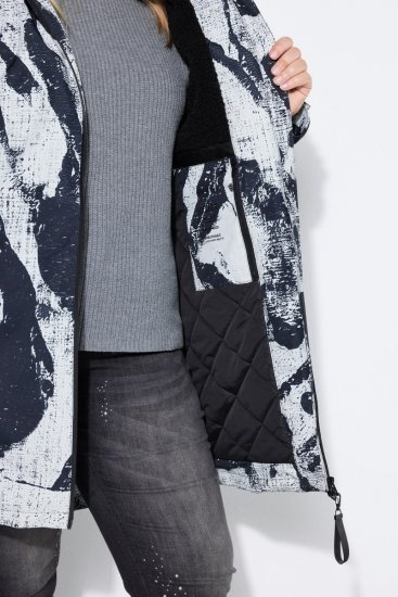 Ulla Popken 849984 Manteau technique Gris - Manteaux - Manteaux femme grande taille