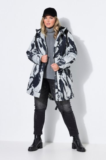 Ulla Popken 849984 Manteau technique Gris - Manteaux - Manteaux femme grande taille
