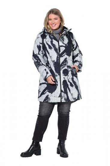 Ulla Popken 849984 Manteau technique Gris - Manteaux - Manteaux femme grande taille