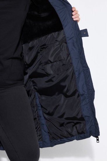 Ulla Popken 850041 Manteau matelassé Bleu marine - Manteaux - Manteaux femme grande taille