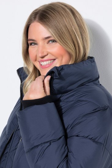 Ulla Popken 850041 Manteau matelassé Bleu marine - Manteaux - Manteaux femme grande taille