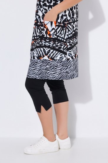 Ulla Popken 850175 Robe en jersey sans manches à poches Noir - Robes d'été - Robes d'été grande taille