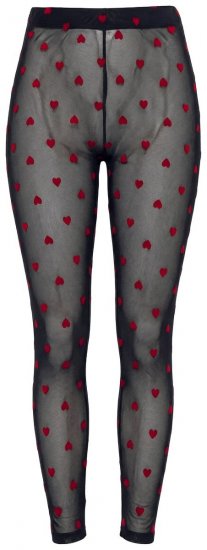 Ulla Popken 850264 Legging collant à motifs Noir - Collants & chaussettes - 