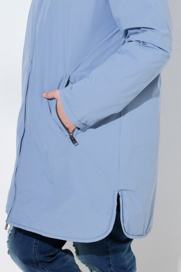 Ulla Popken 850361 Veste technique Bleu denim - Vestes - Vestes femme grande taille