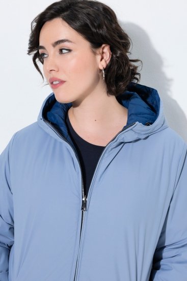 Ulla Popken 850361 Veste technique Bleu denim - Vestes - Vestes femme grande taille