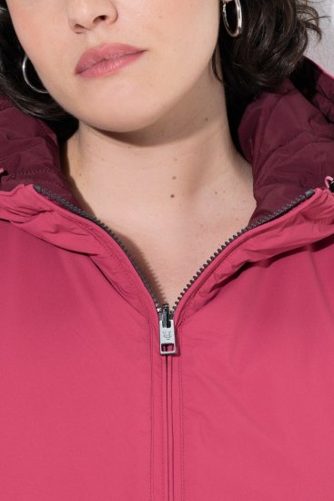Ulla Popken 850361 Veste technique réversible HYPRAR Rose clair - Vestes - Vestes femme grande taille