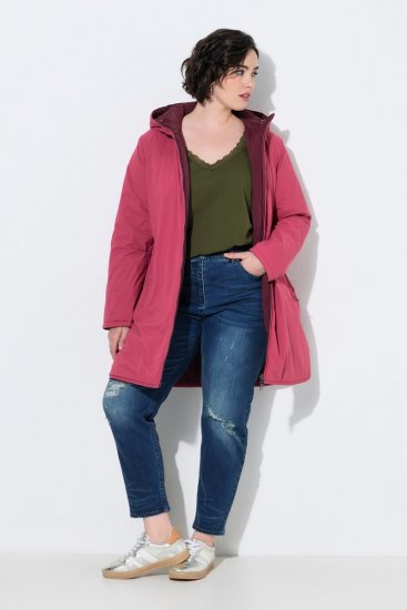 Ulla Popken 850361 Veste technique réversible HYPRAR Rose clair - Vestes - Vestes femme grande taille
