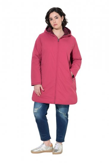 Ulla Popken 850361 Veste technique réversible HYPRAR Rose clair - Vestes - Vestes femme grande taille