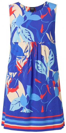 Ulla Popken 850367 Robe en jersey imprimée Bleu marine - Robes en jersey - 