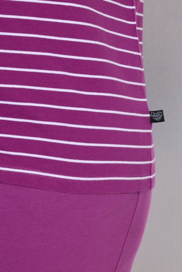 Ulla Popken 850403 Pyjama à fleurs Violet - Pyjamas/vêtements de détente - 