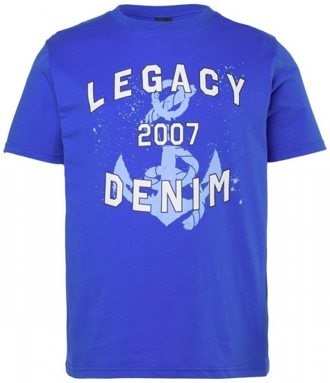 Men+ 440 T-shirt Legacy Denim Bleu azur - T-shirts - T-shirts Homme Grande Taille
