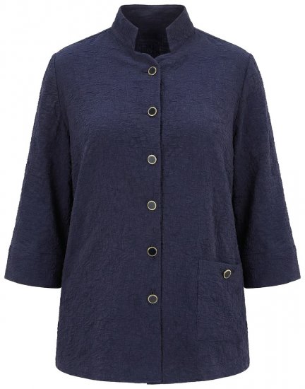 Ulla Popken 850615 Veste Bleu marine - Vestes - Vestes femme grande taille