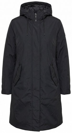 Ulla Popken 850774 Manteau technique Noir - Manteaux - Manteaux femme grande taille