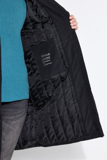 Ulla Popken 850774 Manteau technique Noir - Manteaux - Manteaux femme grande taille