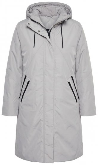 Ulla Popken 850774 Manteau technique Gris - Manteaux - Manteaux femme grande taille