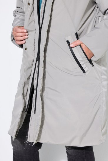 Ulla Popken 850774 Manteau technique Gris - Manteaux - Manteaux femme grande taille