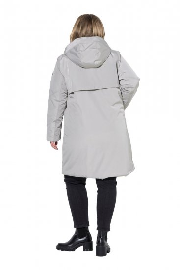 Ulla Popken 850774 Manteau technique Gris - Manteaux - Manteaux femme grande taille