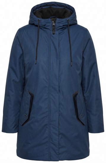 Ulla Popken 850794 Manteau technique Bleu marine - Manteaux - Manteaux femme grande taille