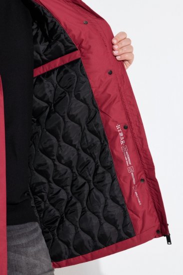 Ulla Popken 850794 Manteau technique Rouge - Manteaux - Manteaux femme grande taille