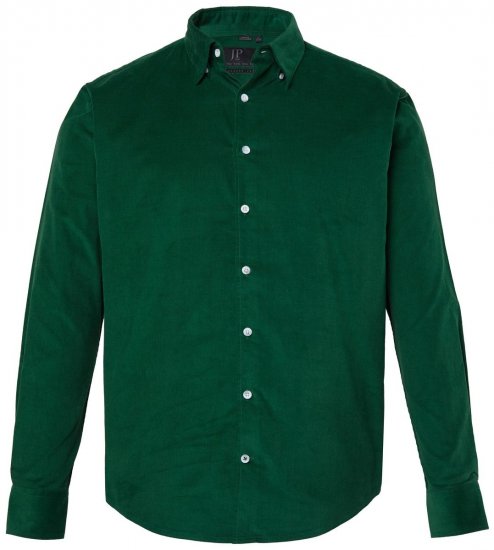 JP1880 850921 Chemise en velours côtelé manches longues Vert forêt TALL - TALL chemises - Chemises TALL grande longueur