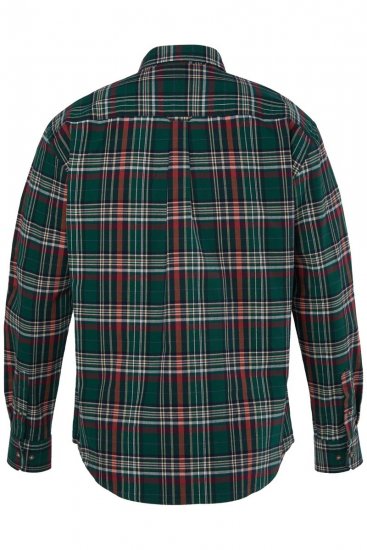 JP1880 850923 Chemise à carreaux manches longues Vert forêt TALL - TALL chemises - Chemises TALL grande longueur