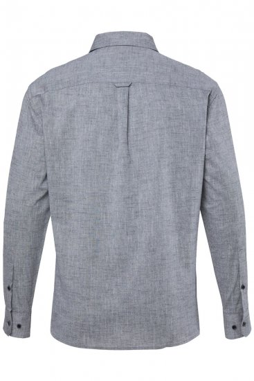 JP1880 850931 Chemise en chambray manches longues Noir TALL - TALL chemises - Chemises TALL grande longueur