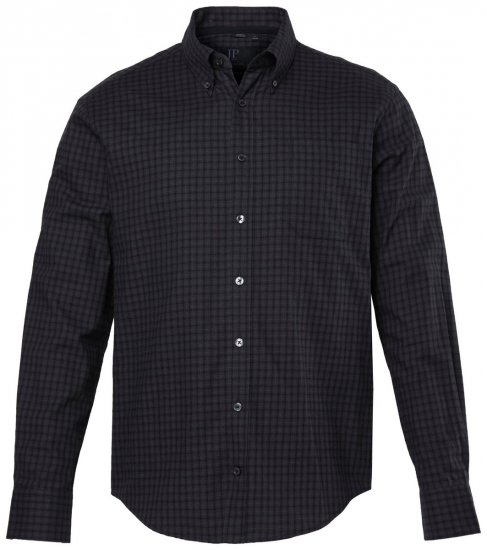 JP1880 850950 Chemise en flanelle à carreaux manches longues Noir TALL - TALL chemises - Chemises TALL grande longueur