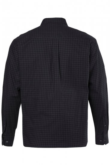 JP1880 850950 Chemise en flanelle à carreaux manches longues Noir TALL - TALL chemises - Chemises TALL grande longueur