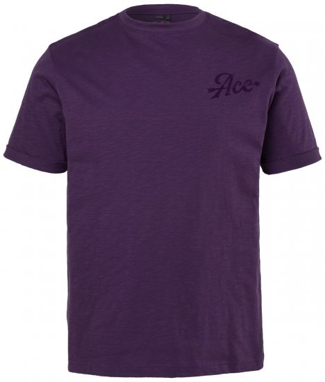 JP1880 850985 T-shirt à imprimé poitrine Violet foncé TALL - TALL T-shirts - T-Shirts pour Hommes Grands