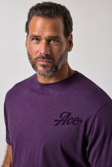 JP1880 850985 T-shirt à imprimé poitrine Violet foncé TALL - TALL T-shirts - T-Shirts pour Hommes Grands