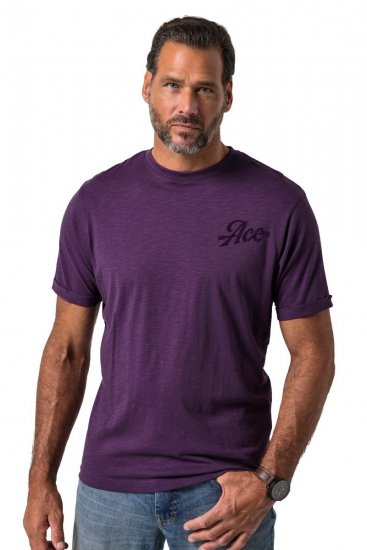 JP1880 850985 T-shirt à imprimé poitrine Violet foncé TALL - TALL T-shirts - T-Shirts pour Hommes Grands
