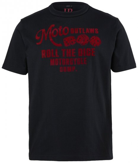 JP1880 851002 T-shirt à imprimé poitrine Noir TALL - TALL T-shirts - T-Shirts pour Hommes Grands