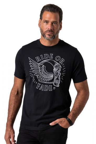 JP1880 851008 T-shirt à imprimé poitrine Noir TALL - TALL T-shirts - T-Shirts pour Hommes Grands