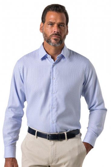 JP1880 851051 Chemise business sans repassage manches longues Bleu clair TALL - TALL chemises - Chemises TALL grande longueur