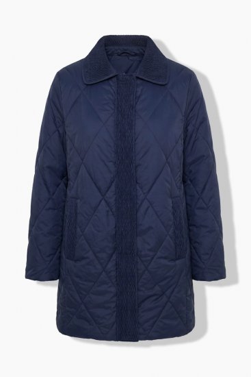Ulla Popken 851123 Veste matelassée Bleu marine - Vestes - Vestes femme grande taille