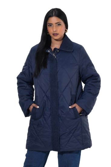 Ulla Popken 851123 Veste matelassée Bleu marine - Vestes - Vestes femme grande taille