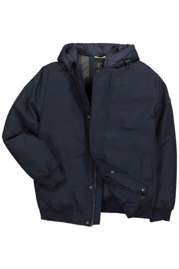 JP1880 851320 Veste à capuche et doublure chaude Bleu marine - Vestes - Vestes Homme Grandes Tailles