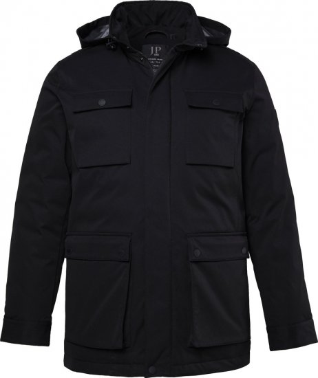 JP1880 851351 Veste fonctionnelle à capuche Noir - Vestes - Vestes Homme Grandes Tailles