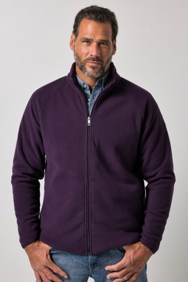 JP1880 851362 Veste polaire à col montant Violet foncé TALL - TALL vestes - Vestes TALL pour hommes grands