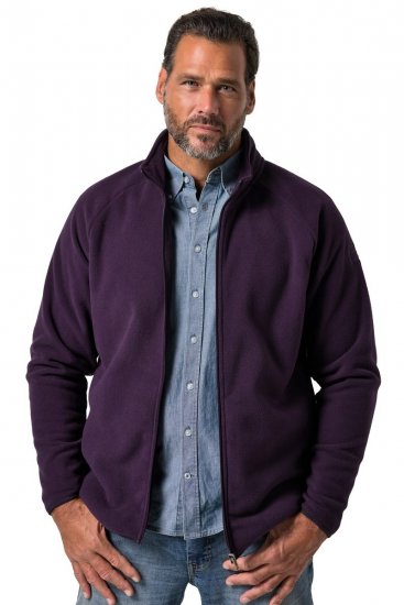 JP1880 851362 Veste polaire à col montant Violet foncé TALL - TALL vestes - Vestes TALL pour hommes grands