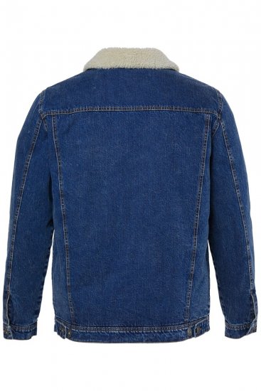 JP1880 851363 Veste en jean doublée teddy Bleu denim TALL - TALL vestes - Vestes TALL pour hommes grands