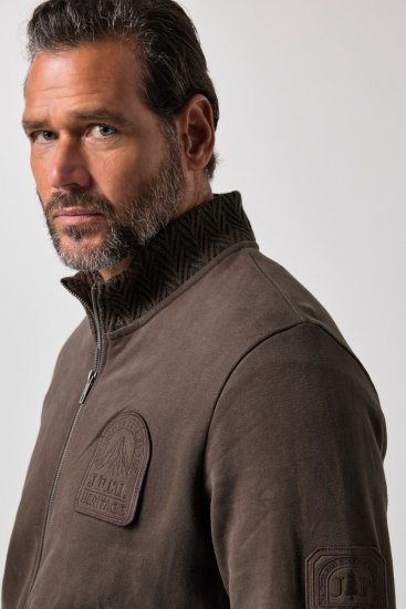 JP1880 851387 Veste sweat zippée Noisette TALL - TALL sweatshirts - Sweats et hoodies TALL