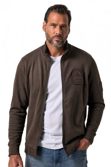 JP1880 851387 Veste sweat zippée Noisette TALL - TALL sweatshirts - Sweats et hoodies TALL