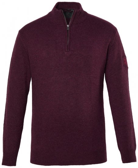 JP1880 851428 Pull tricoté col zippé Prune TALL - TALL sweatshirts - Sweats et hoodies TALL