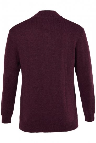 JP1880 851428 Pull tricoté col zippé Prune TALL - TALL sweatshirts - Sweats et hoodies TALL