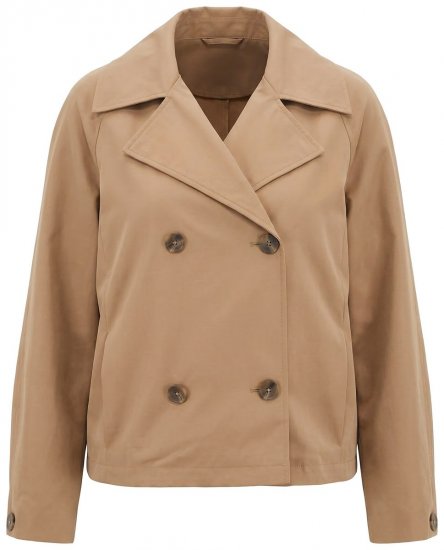 Ulla Popken 851435 Trench Marron - Manteaux - Manteaux femme grande taille